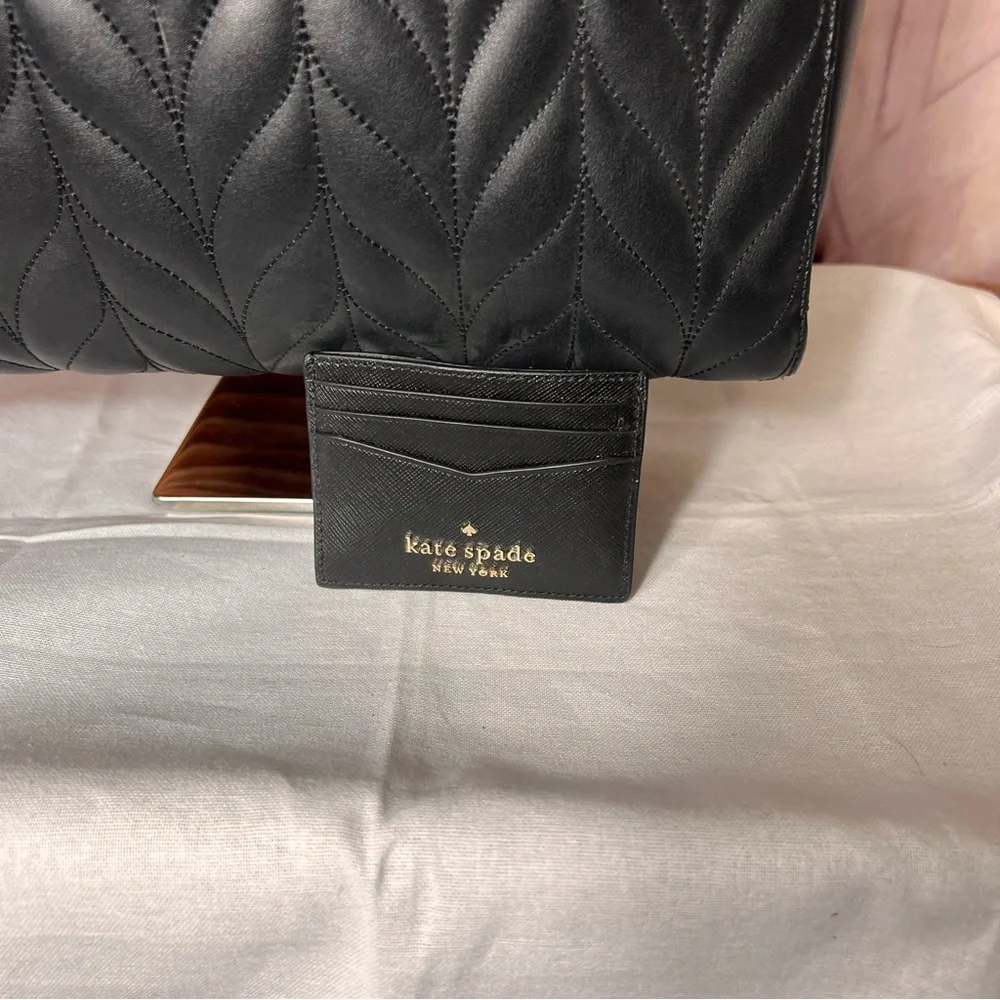 KATE SPADE Briar Lane Quilted Slim North South Tote Women's Leather Handbag - Picture 5 of 16